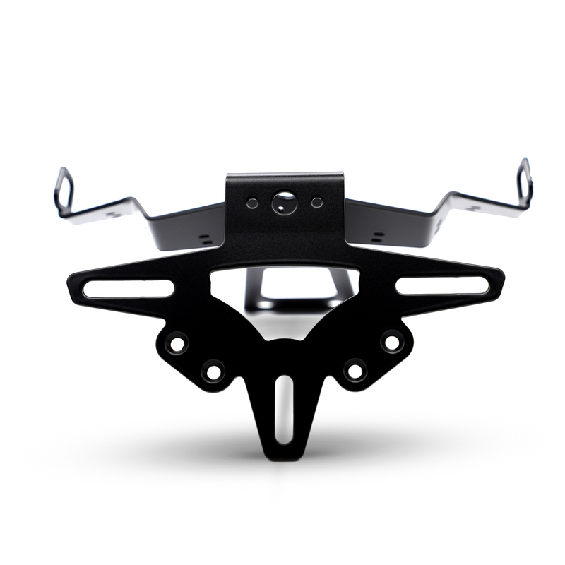 Support de plaque R&G RACING noir – Ducati Hypermotard 950  (échappement unilatéral uniquement)