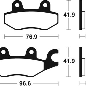 Plaquettes de frein TECNIUM Professional Racing métal fritté – MSR455