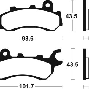 Plaquettes de frein TECNIUM – MA458