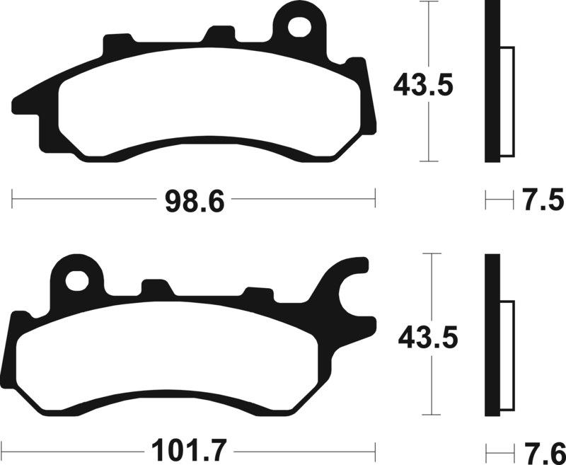 Plaquettes de frein TECNIUM – MA458