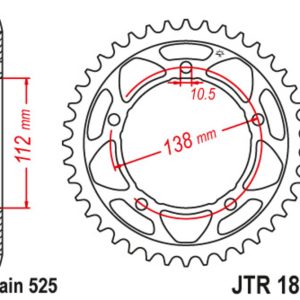 Couronne JT SPROCKETS Acier Standard – 525