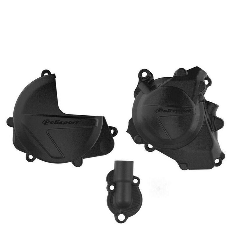 kit protection de carter d’embrayage, d&rsquo;allumage et de pompe à eau POLISPORT – Honda CRF 450 R (17-22)