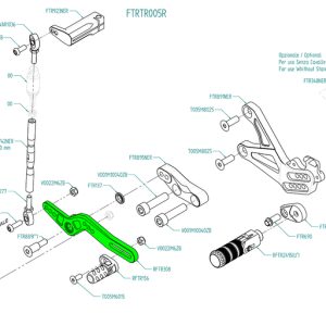 Ensemble de levier de vitesse LIGHTECH pour commande arrière
