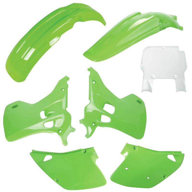 Kit plastiques POLISPORT couleur origine – Kawasaki KX 125/250