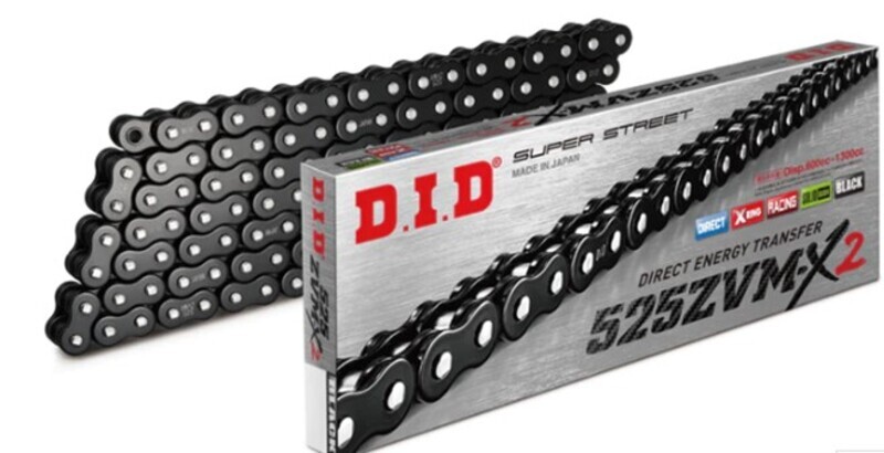 Chaine de transmission D.I.D 530 ZVM-X2 – Joints X-Ring – attache à riveter