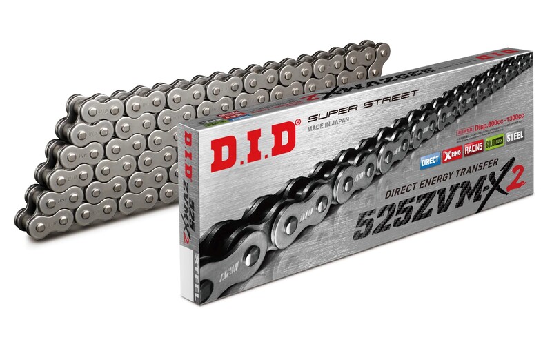 Chaine de transmission D.I.D 530 ZVM-X2 – Joints X-Ring – attache à riveter