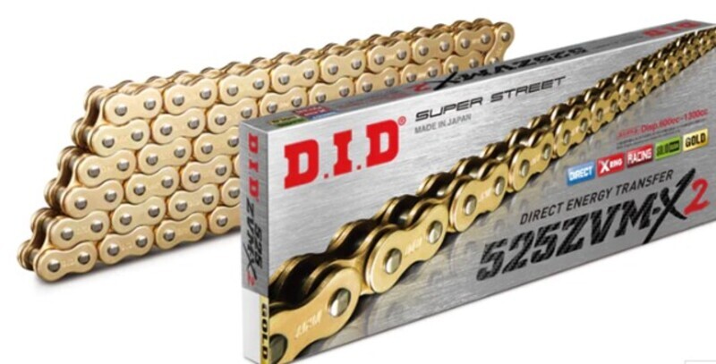 Chaine de transmission D.I.D 530 ZVM-X2 – Joints X-Ring – attache à riveter