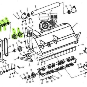 Pièce détachée ART Tondeuse SLH 120 – embrayage complet – vue n° 5 / 6 / 7 / 8 / 9