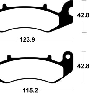 Plaquettes de frein TECNIUM scooter organique – ME468
