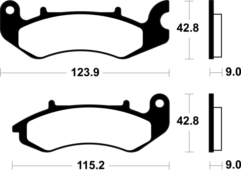 Plaquettes de frein TECNIUM scooter organique – ME468