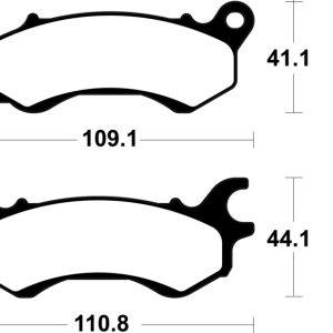 Plaquettes de frein TECNIUM scooter organique – ME469