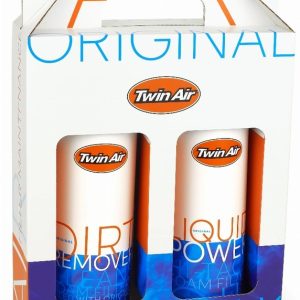 Pack nettoyage TWIN AIR Liquid Power Spray + Dirt Remover – 2x500ml