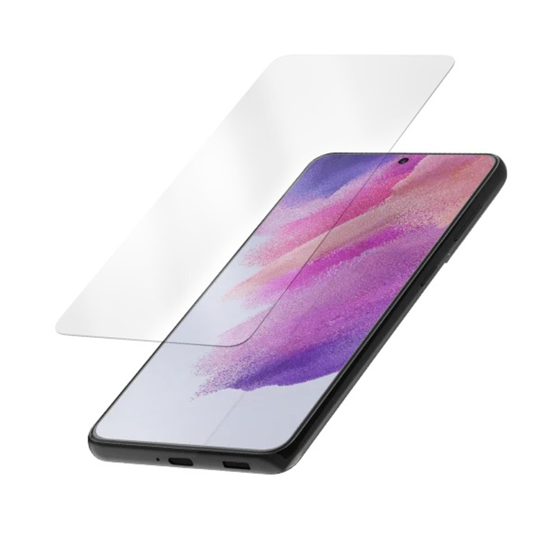 Protection d&rsquo;écran QUAD LOCK verre trempé – Samsung Galaxy S21 FE