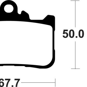 Plaquettes de frein TECNIUM métal fritté –  MF494