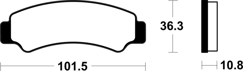 Plaquettes de frein TECNIUM métal fritté – MO4486