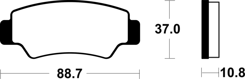 Plaquettes de frein TECNIUM métal fritté – MO4487