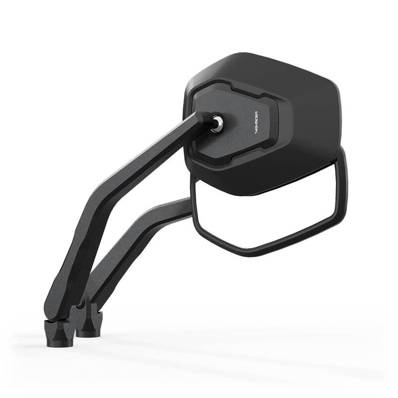 Rétroviseur sur guidon HIGHSIDER pro Esagano-RS – noir/noir