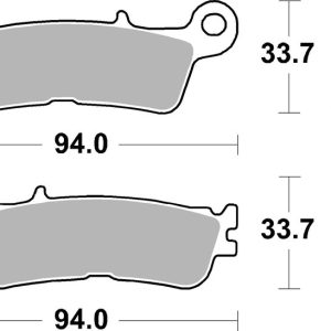 Plaquettes de frein BREMBO métal fritté – 07YA55SD