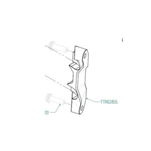 Bride de plaque de frein LIGHTECH pièce détachée côté droit S1000RR 2019