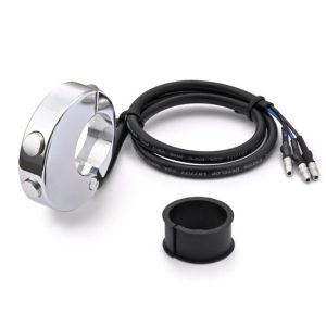 Commodo DAYTONA CNC 2 boutons pour compteur Velona – chrome