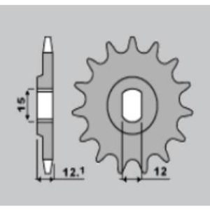 Pignon PBR acier standard – 428