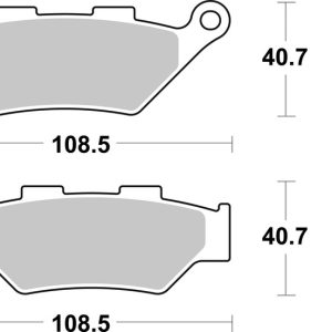 Plaquettes de frein BREMBO métal fritté – 07KS07SA