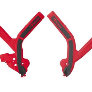 Protections de cadre RACETECH – noir/rouge