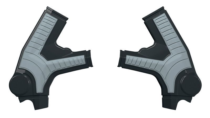 Protections de cadre RACETECH – noir/gris