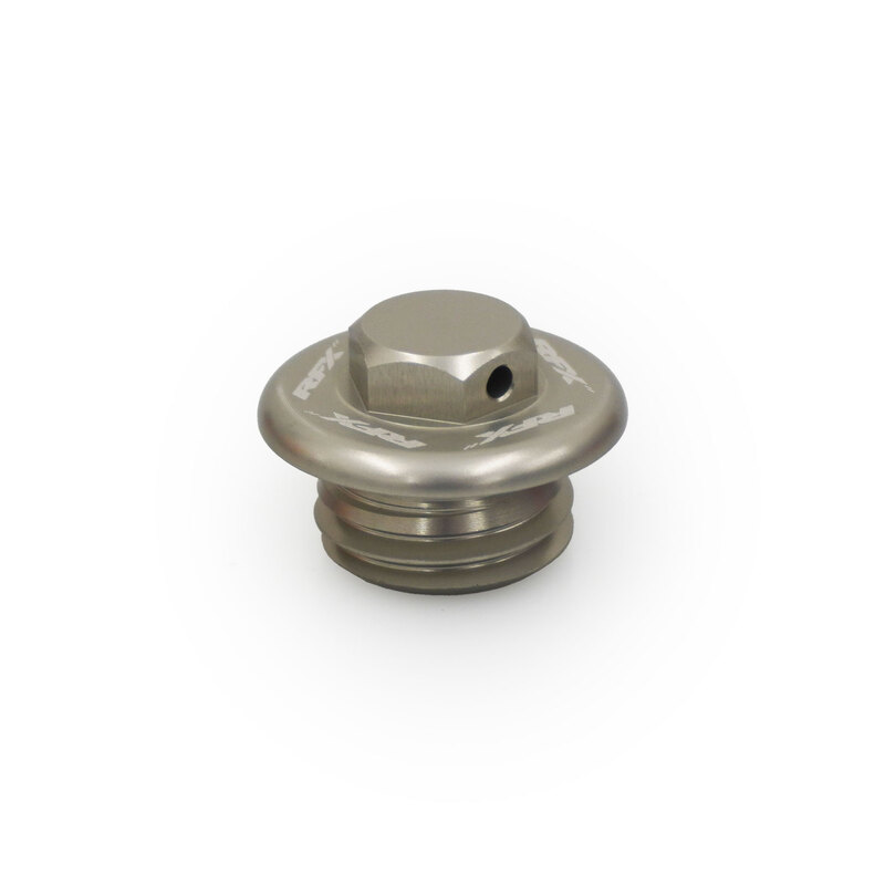 Bouchon de remplissage d&rsquo;huile RFX Race Series – argent