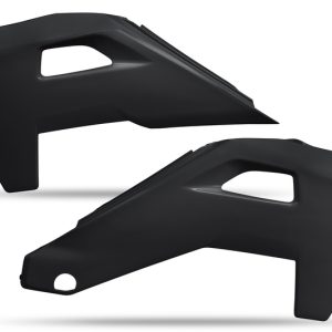 Ouïes de radiateur UFO – noir