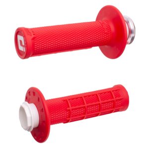 Revêtements ODI Micro-X Lock-On semi-gaufré – rouge/noir