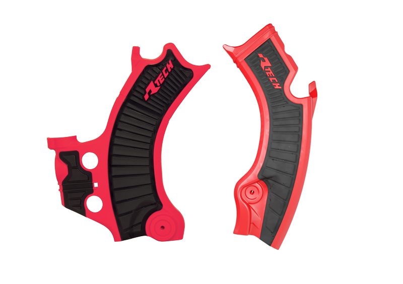 Protections de cadre RACETECH – rouge/noir