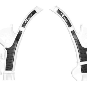 Protections de cadre RACETECH – blanc/noir