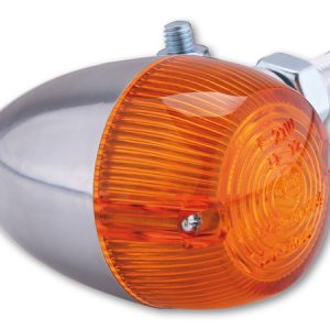 Clignotant HIGHSIDER smart Bullet Light 1 homologué – verre orange – l&rsquo;unité