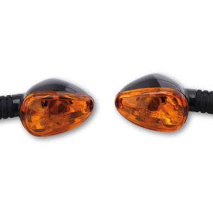Clignotant HIGHSIDER smart Little Duke homologué – verre orange – la paire