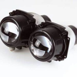 Feux avant HIGHSIDER smart – ellipsoïdes – homologué E – noir – paire