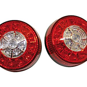 Feu arrière/clignotant LED pour quad HIGHSIDER smart 3en1 homologué – verre rouge – la paire