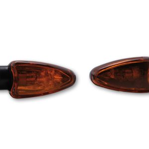 Clignotant HIGHSIDER smart Arrow Mini homologué – verre orange – la paire