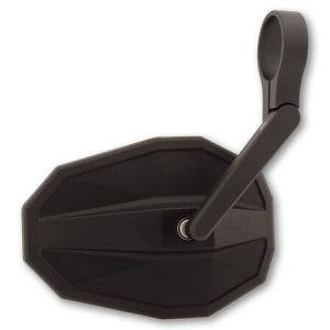 Rétroviseur d’embout de guidon HIGHSIDER smart Straight court – noir