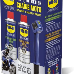Kit d&rsquo;entretien de chaîne WD-40 Specialist – 2x Spray 400ml