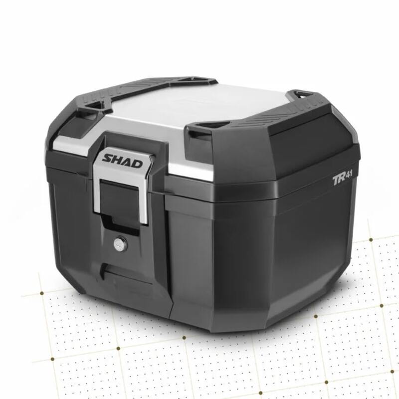 Top case SHAD Terra TR41 noir/couvercle en aluminium