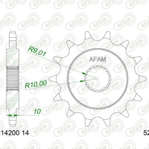Pignon AFAM acier standard – 520