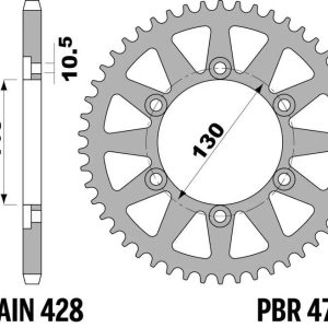 Couronne PBR Acier Standard – 428