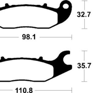 Plaquettes de frein TECNIUM Performance métal fritté – MF297