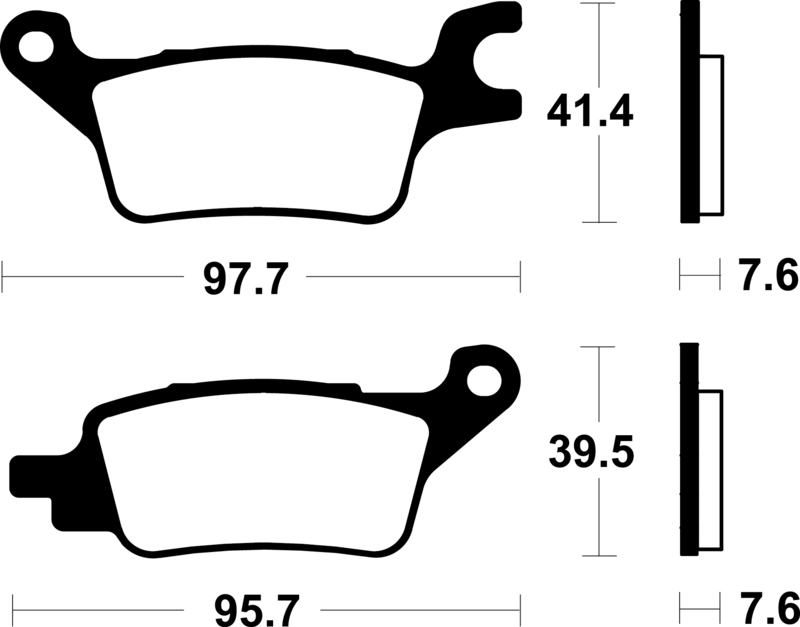 Plaquettes de frein TECNIUM Scooter organique – ME510