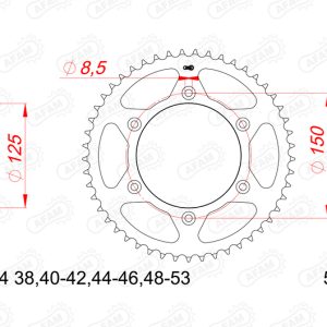 Pignon AFAM acier anti-bruit – 520