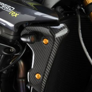 Panneau de protection radiateur droit/gauche LIGHTECH – carbone brillant