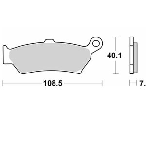 Plaquettes de frein BREMBO route métal fritté – 07BB4380