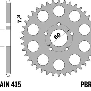Couronne PBR acier standard – 415