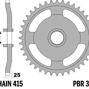 Couronne PBR acier standard – 415